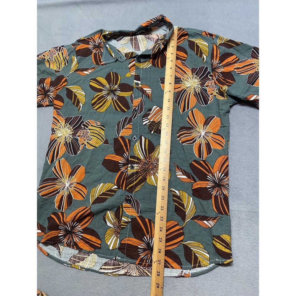 Jogal Unisex Multi Color Hawaiian Shirt and Shorts Set Size Large EUC - Picture 8 of 11